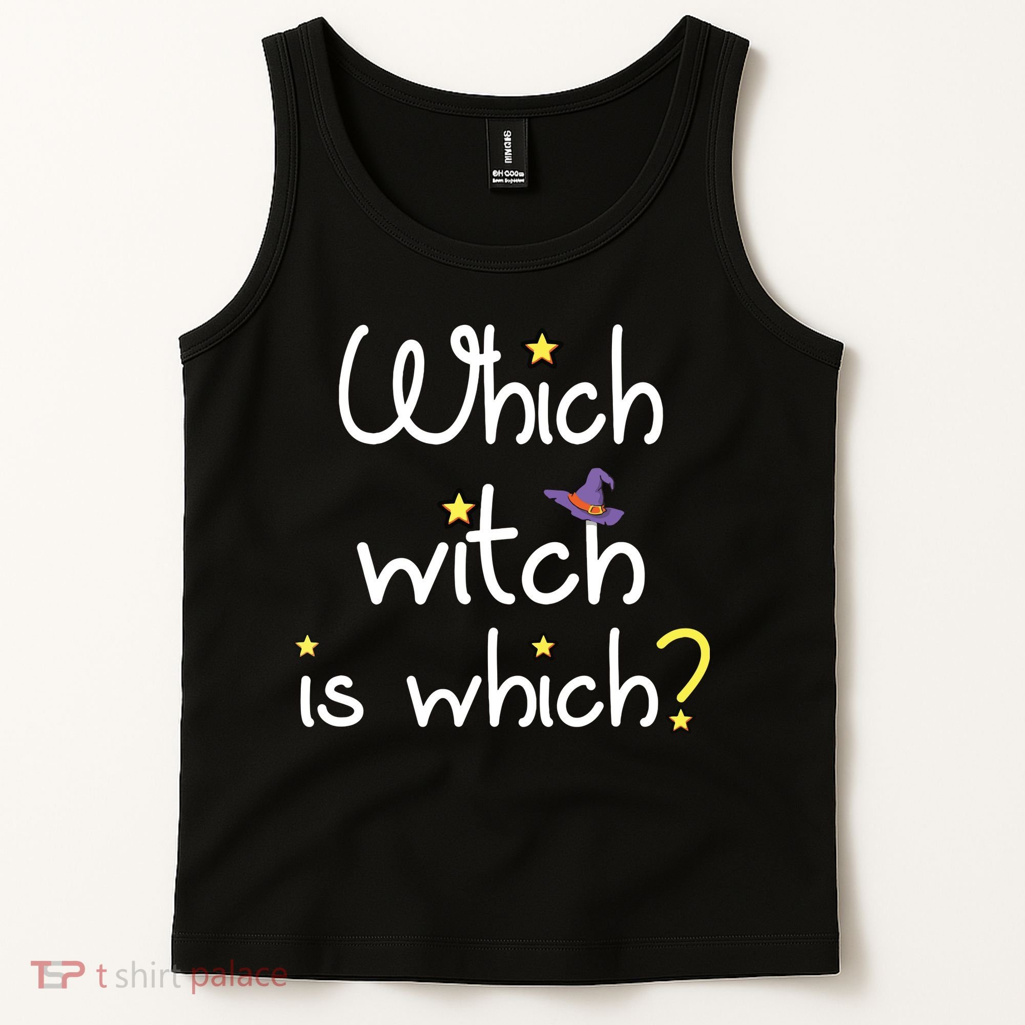 Which Witch Is Which Funny Halloween Wordplay Grammar Fun Tank Top
