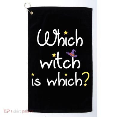 Which Witch Is Which Funny Halloween Wordplay Grammar Fun Golf Towel