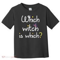 Which Witch Is Which Funny Halloween Wordplay Grammar Fun Toddler T-Shirt thumb 0