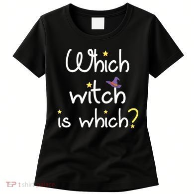 Which Witch Is Which Funny Halloween Wordplay Grammar Fun Women's T-Shirt