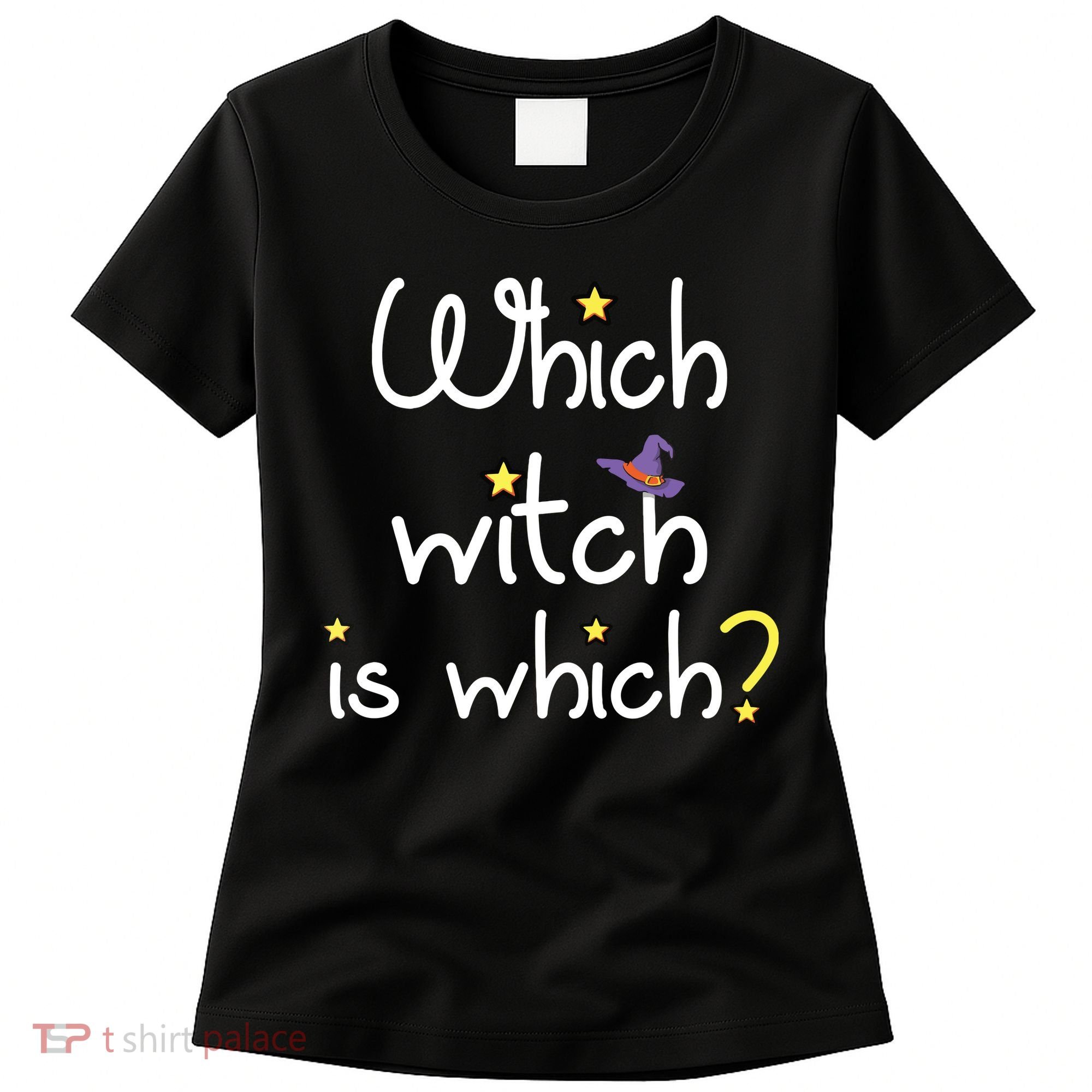 Which Witch Is Which Funny Halloween Wordplay Grammar Fun Women's T-Shirt