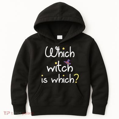 Which Witch Is Which Funny Halloween Wordplay Grammar Fun Kids Hoodie