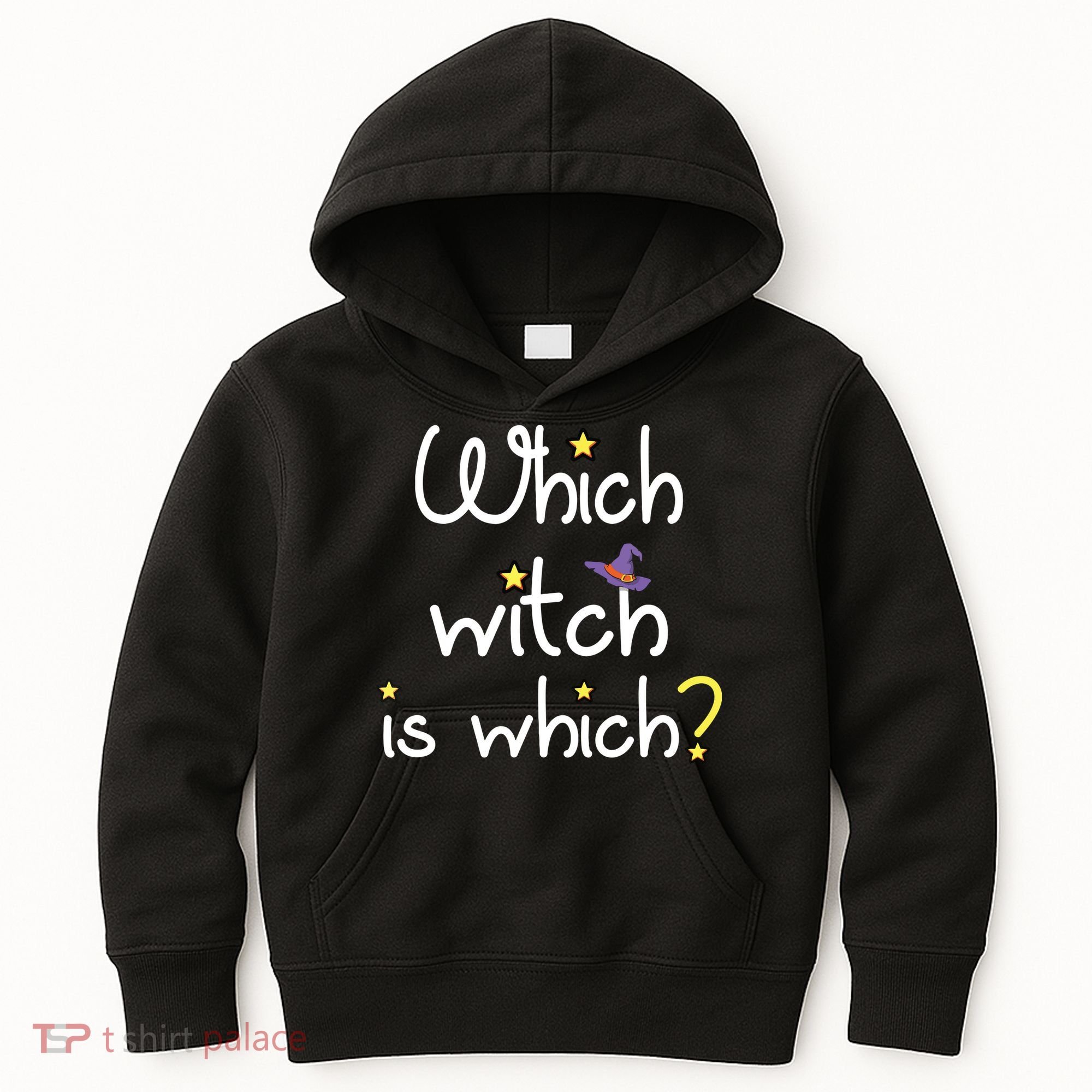 Which Witch Is Which Funny Halloween Wordplay Grammar Fun Kids Hoodie