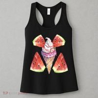 Watermelon With Ice Cream Art Women's Tank Top thumb 3
