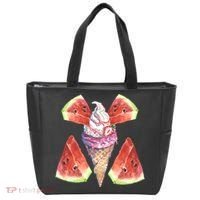 Watermelon With Ice Cream Art Tote Bag thumb 0