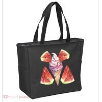 Watermelon With Ice Cream Art Tote Bag thumb 2
