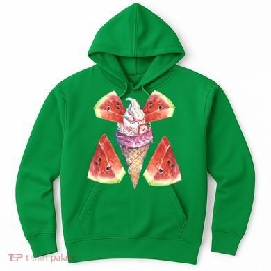 Watermelon With Ice Cream Art Hoodie