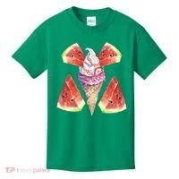 Watermelon With Ice Cream Art Kids T-Shirt thumb 0