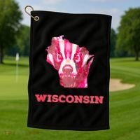 Wisconsin Golf Towel thumb 1