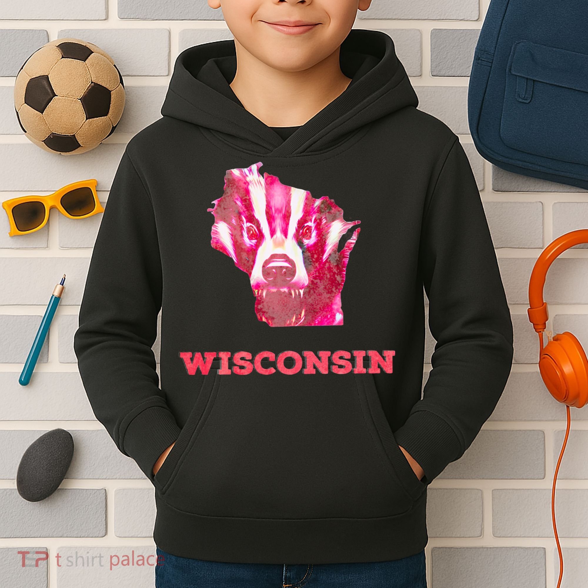 Wisconsin Kids Hoodie