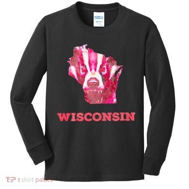 Wisconsin Kids Long Sleeve Shirt