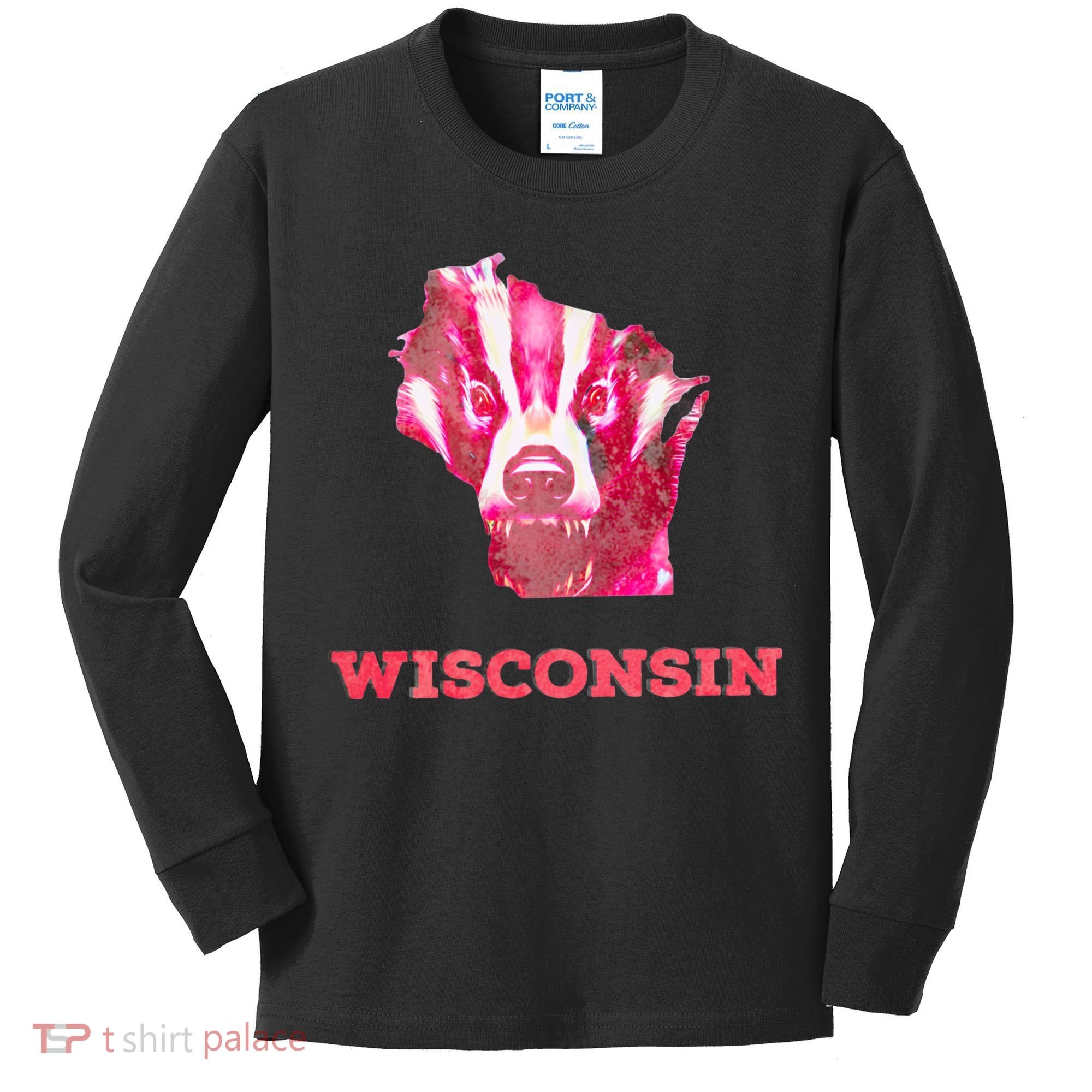 Wisconsin Kids Long Sleeve Shirt
