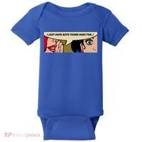 Wo Whispering I Just Hope Both Teams Have Fun Pop Art Cool Gift Baby Bodysuit thumb 0