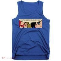 Wo Whispering I Just Hope Both Teams Have Fun Pop Art Cool Gift Tank Top thumb 0