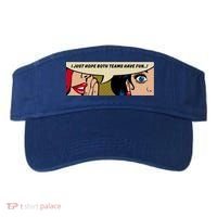 Wo Whispering I Just Hope Both Teams Have Fun Pop Art Cool Gift Visor thumb 0