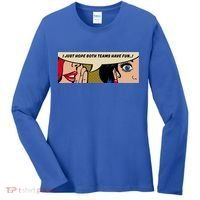 Wo Whispering I Just Hope Both Teams Have Fun Pop Art Cool Gift Women's Long Sleeve Shirt thumb 0