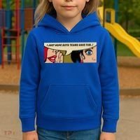 Wo Whispering I Just Hope Both Teams Have Fun Pop Art Cool Gift Kids Hoodie thumb 3