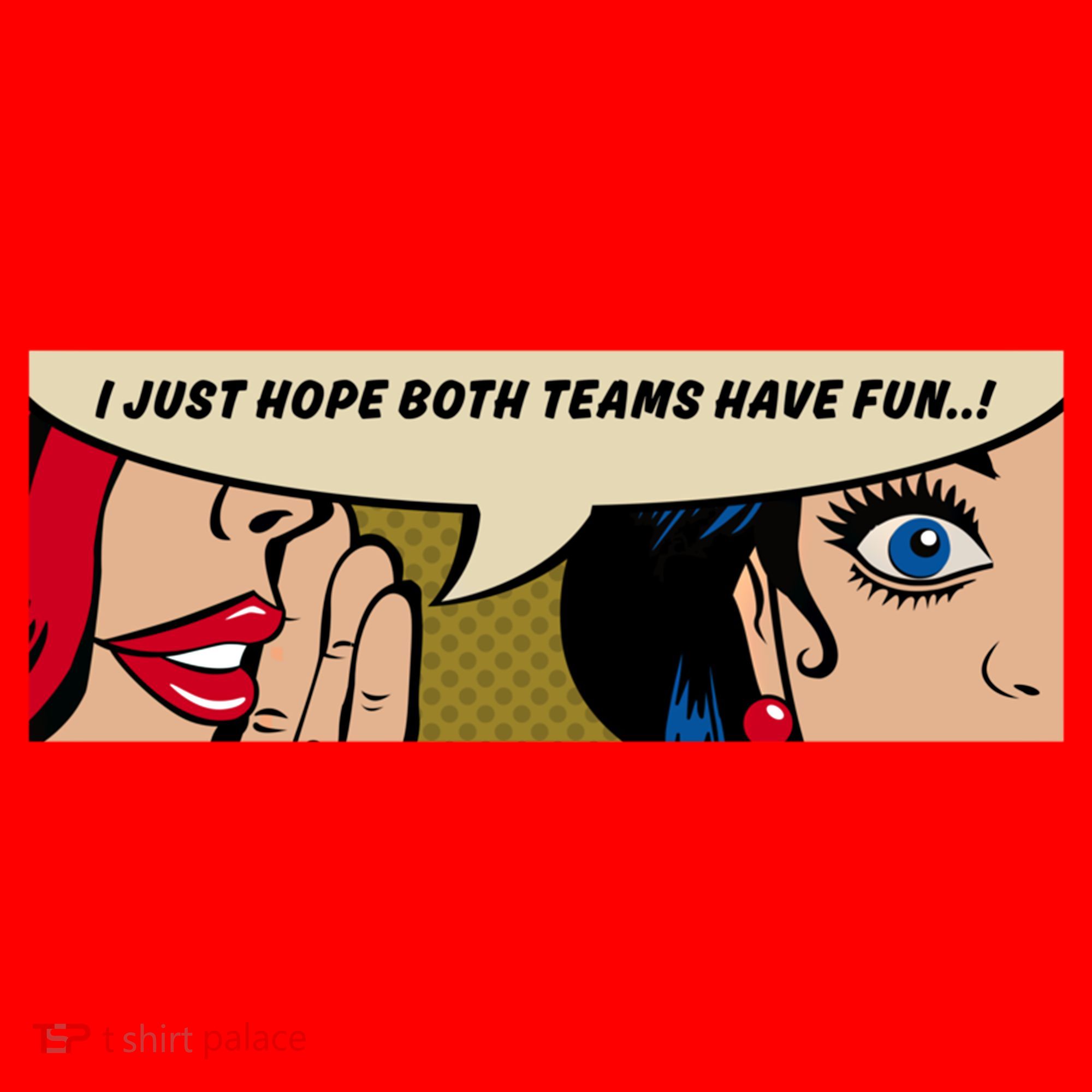 Wo Whispering I Just Hope Both Teams Have Fun Pop Art Cool Gift Santa Hat