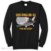 World War Ii Warship Uss Iowa & Ww2 Bb61 Battleship Veteran Sweatshirt thumb 0
