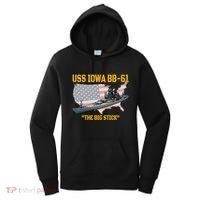 World War Ii Warship Uss Iowa & Ww2 Bb61 Battleship Veteran Women's Hoodie thumb 0
