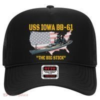 World War Ii Warship Uss Iowa & Ww2 Bb61 Battleship Veteran Hat thumb 0