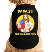 What Would Jesus Throw Frisbee Golf Doggie Tank thumb 0