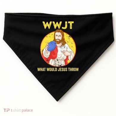 What Would Jesus Throw Frisbee Golf USA-Made Doggie Bandana