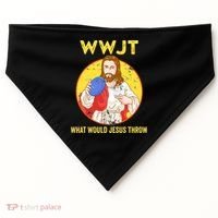 What Would Jesus Throw Frisbee Golf USA-Made Doggie Bandana thumb 0