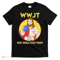 What Would Jesus Throw Frisbee Golf T-Shirt thumb 0
