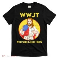 What Would Jesus Throw Frisbee Golf T-Shirt thumb 0