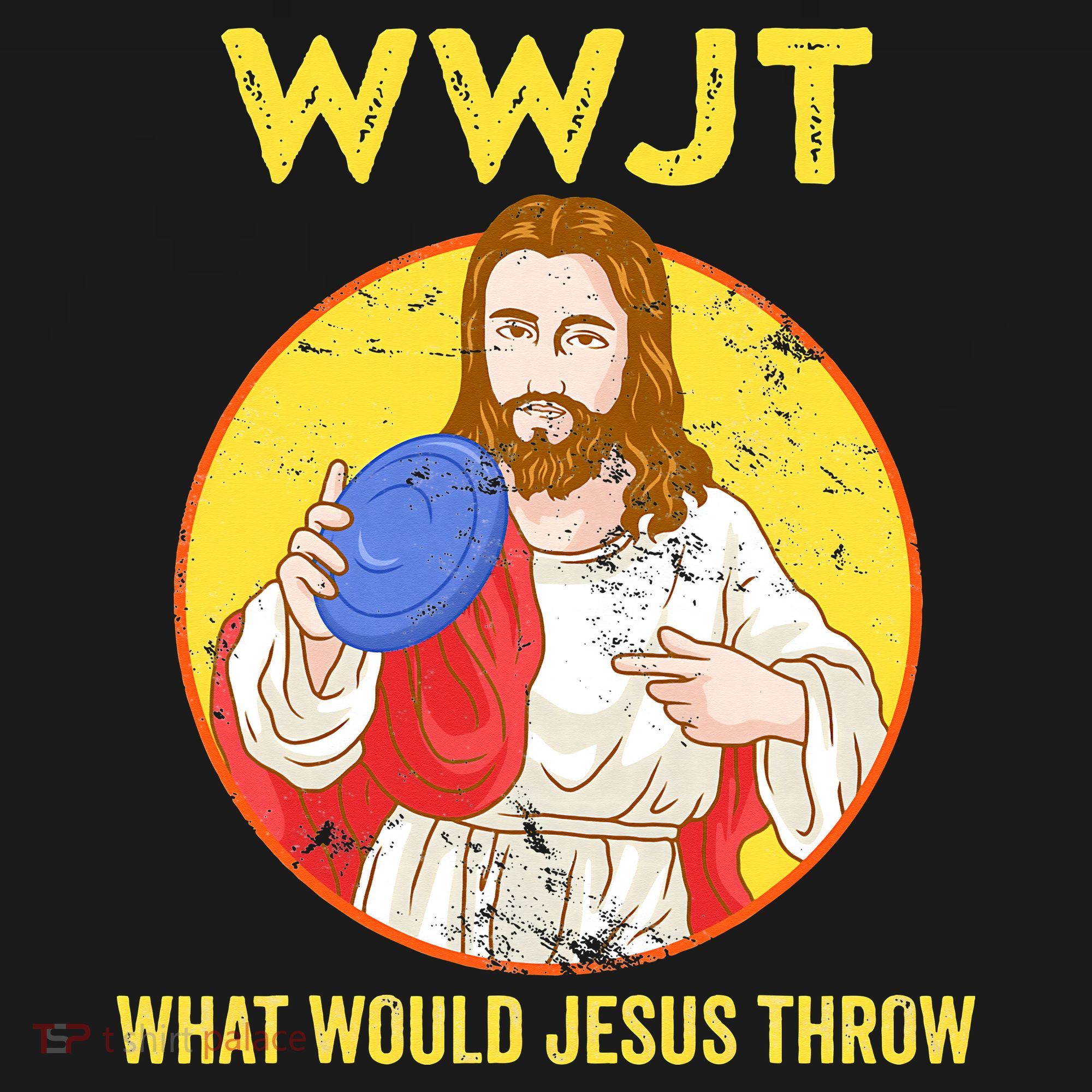 What Would Jesus Throw Frisbee Golf Bucket Hat