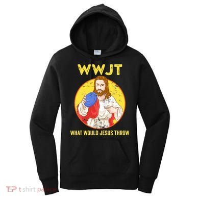 What Would Jesus Throw Frisbee Golf Women's Hoodie