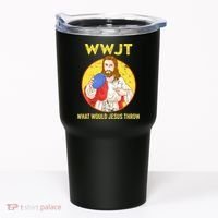What Would Jesus Throw Frisbee Golf Tumbler thumb 0