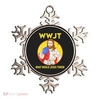 What Would Jesus Throw Frisbee Golf Ornament thumb 0