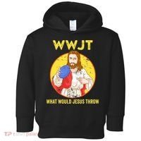 What Would Jesus Throw Frisbee Golf Toddler Hoodie thumb 0