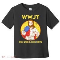 What Would Jesus Throw Frisbee Golf Toddler T-Shirt thumb 0
