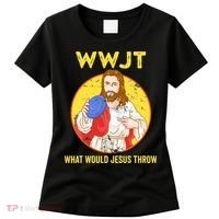 What Would Jesus Throw Frisbee Golf Women's T-Shirt thumb 0