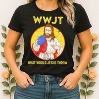 What Would Jesus Throw Frisbee Golf Women's T-Shirt thumb 2