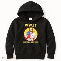 What Would Jesus Throw Frisbee Golf Kids Hoodie thumb 0