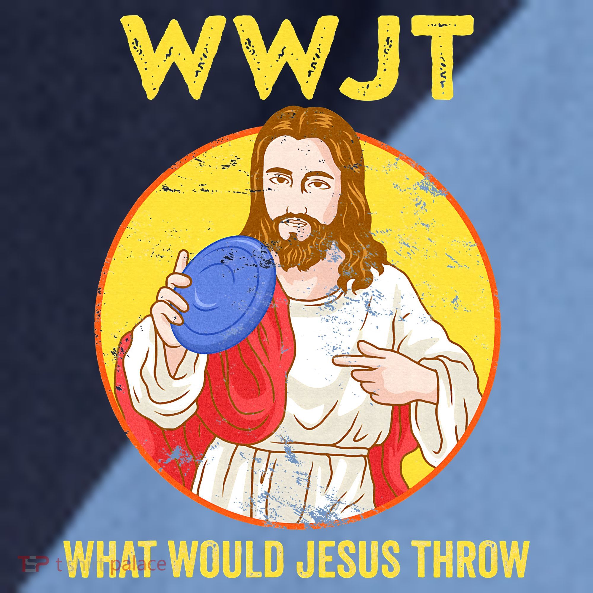 What Would Jesus Throw Frisbee Golf Raglan Baseball Sleeve Shirt