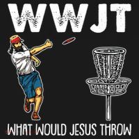 What Would Jesus Throw Christmas WWJT Disc Golf Funny Women's Hoodie thumb 2