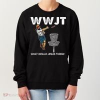 What Would Jesus Throw Golf Disc Women's Sweatshirt thumb 0