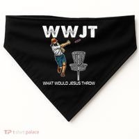What Would Jesus Throw Golf Disc USA-Made Doggie Bandana thumb 0
