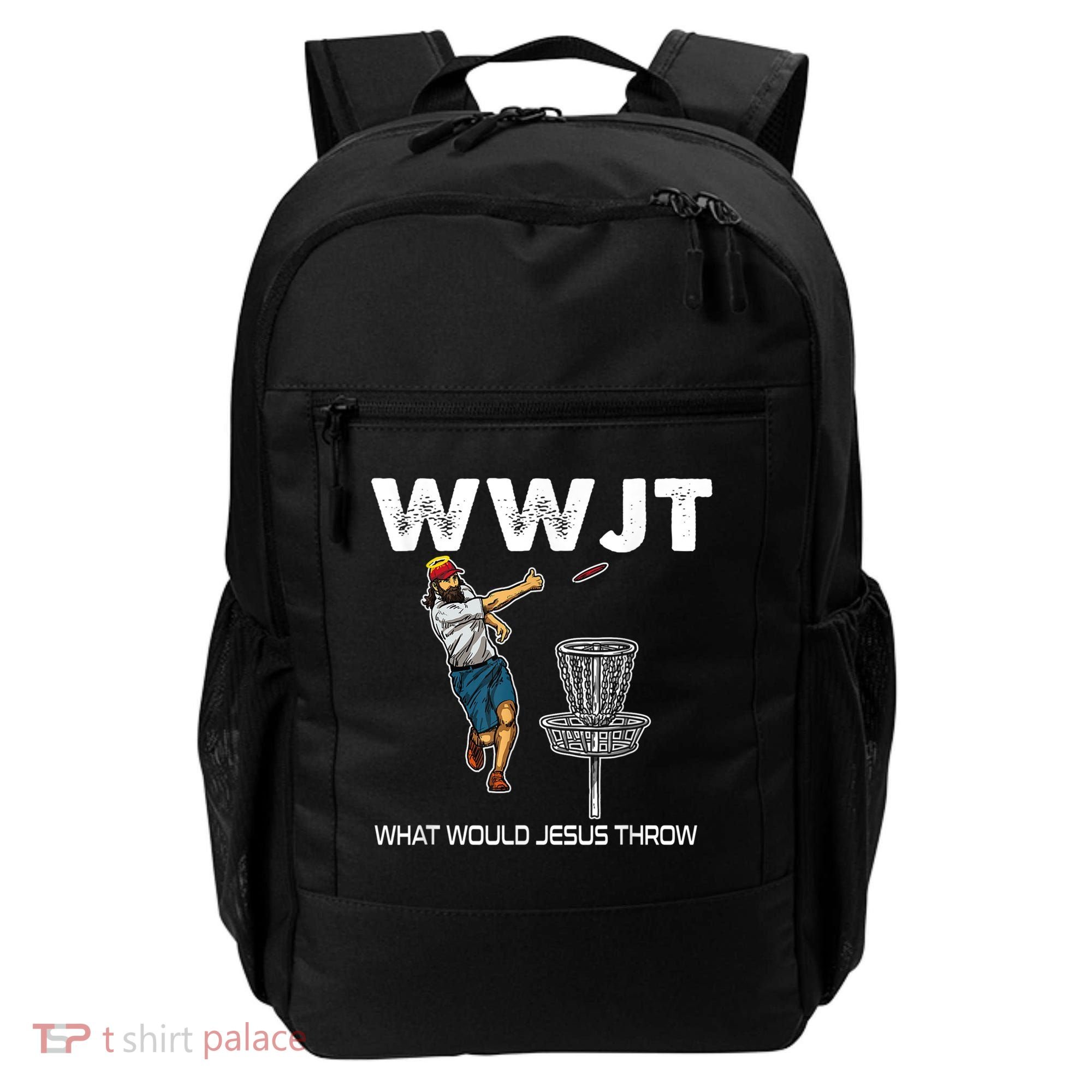 What Would Jesus Throw Golf Disc Backpack