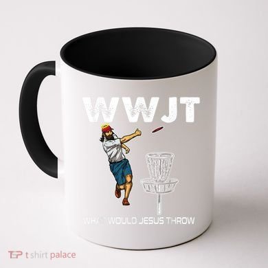 What Would Jesus Throw Golf Disc Coffee Mug