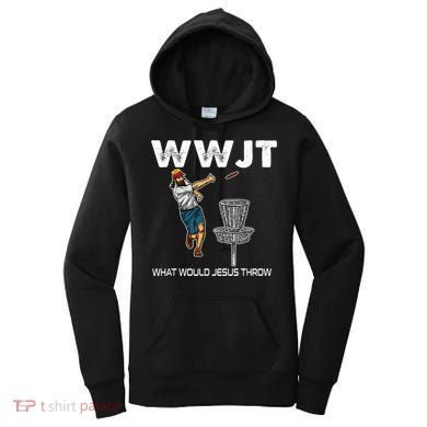 What Would Jesus Throw Golf Disc Women's Hoodie