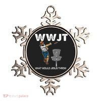 What Would Jesus Throw Golf Disc Ornament thumb 0