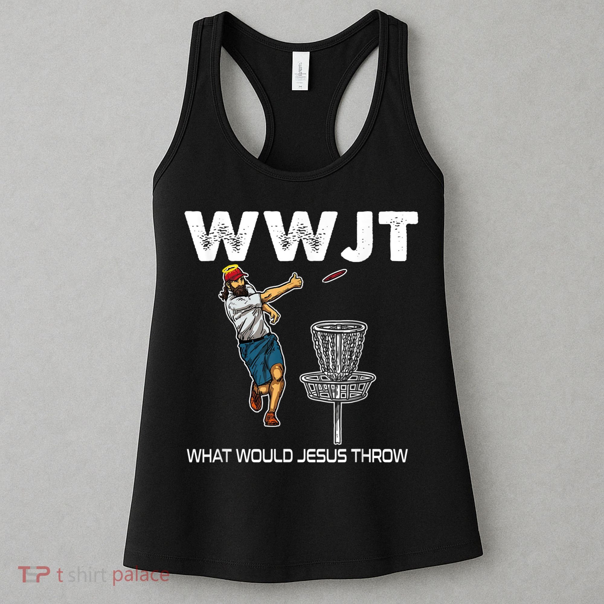 What Would Jesus Throw Golf Disc Women's Tank Top