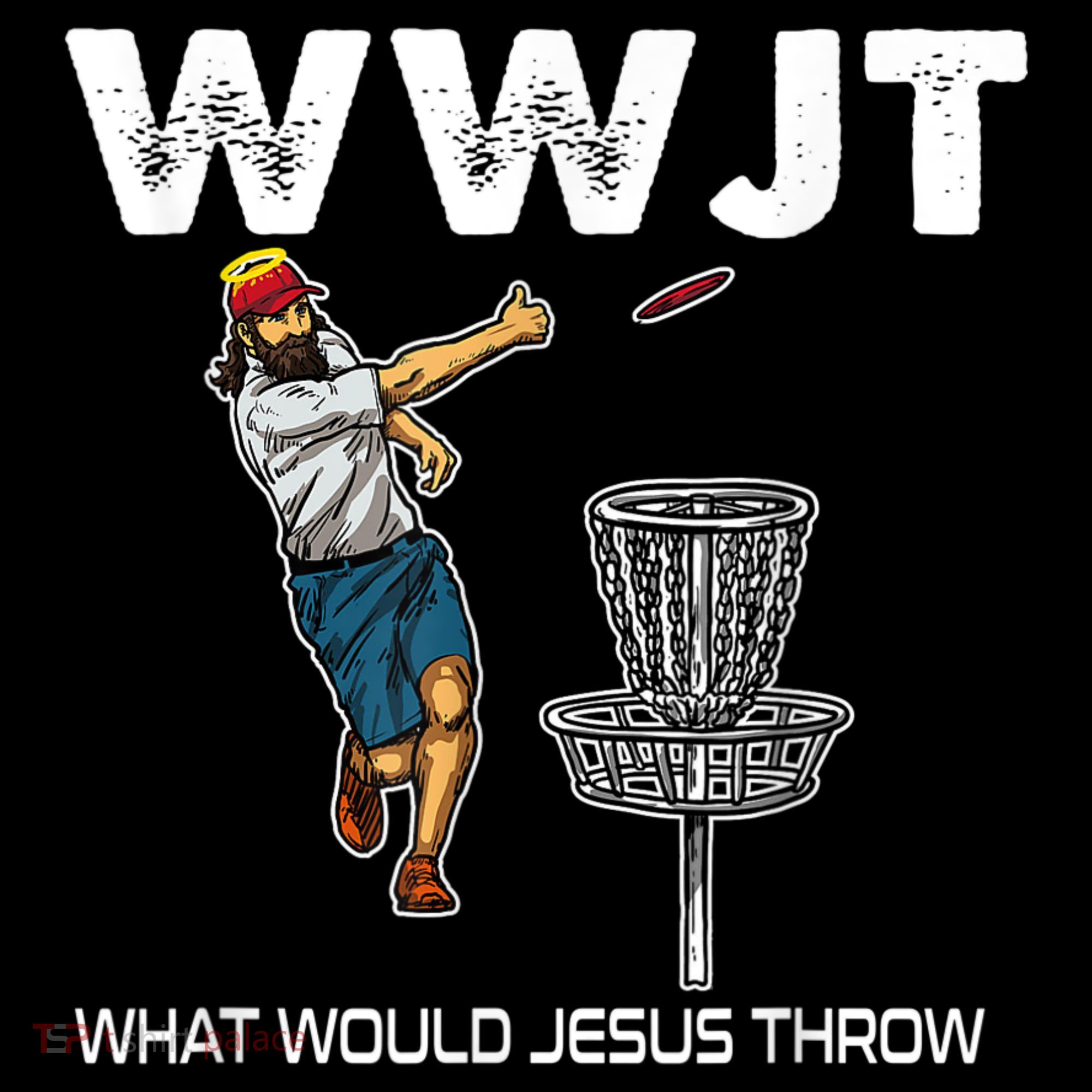 What Would Jesus Throw Golf Disc Toddler Hoodie