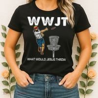 What Would Jesus Throw Golf Disc Women's T-Shirt thumb 2